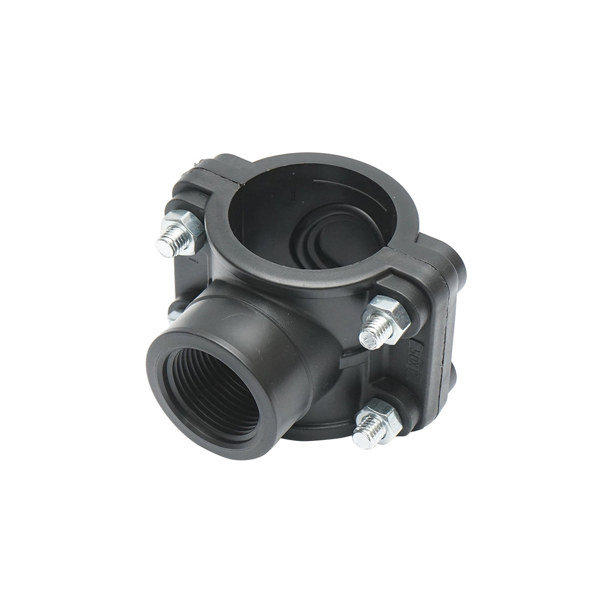 Compression connection clamp D50 mm. x 1 inch. PN10. for irrigation systems